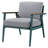 Lawsen 2 - Person Solid Wood Patio Dining Set Rectangular Table with Cushions Included