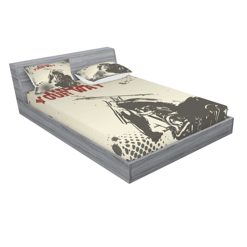 Microfiber Sheet Set, Queen Sheet Set with Fitted Sheet