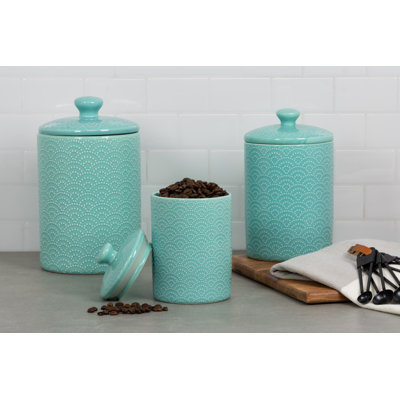 Ensemble de pots de cuisine embossés 3 pièces