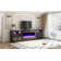 Brennah TV Stand for TVs up to 78" with Electric Fireplace Included