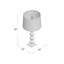 Ensemble de lampes de table transparentes et métalliques 30 po Gagnier-923204600
