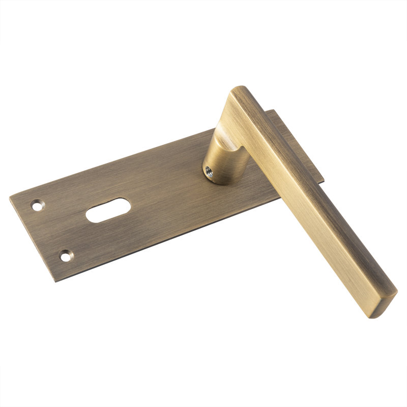 Maryanne Lock Door Handle, Antique Brass