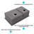 33" Double - Bowl Undermount Kitchen Sink, 60/40 Division, 16 Gauge, Two 10" Deep Basins, Skillfully Handmade, Rear 3.5 Drain, X Grooves For Draining, 3Mm Soundproofing Lining, Condensation , Along-121565015