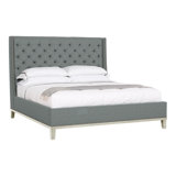Michael Weiss California King Tufted Upholstered Panel Bed