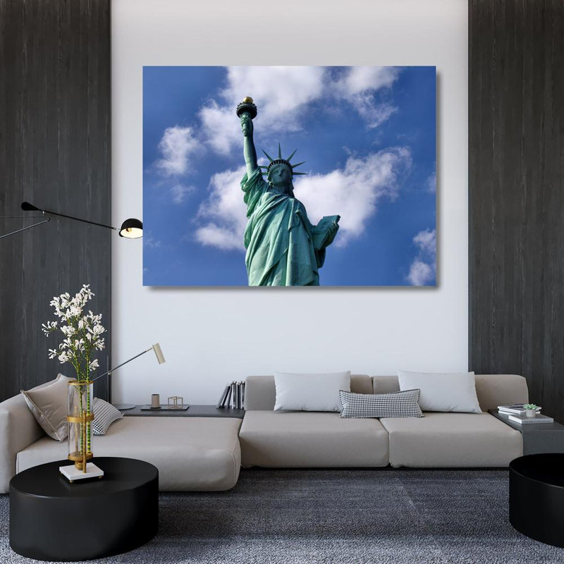 Statue de la liberté de New York, H 36 po x l 48 po