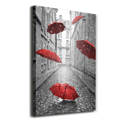 Parasol France - Wrapped Canvas Print