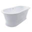 Baignoire à piédestal à surface solide 66 "x 32" Metro-50879089