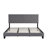Upholstered Platform Bed Frame with Linen Fabric Headboard, No Box Spring Needed, Wood Slat Support, Easy Assembly-74633434-74633435