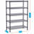 5-Wire Shelving Metal Storage Rack Adjustable Shelves,Standing Storage Shelf Units for Laundry Bathroom Kitchen Pantry Closet(Black)-1208911764-1208202191