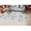 Tapis blanc / bleu pâle-60606362