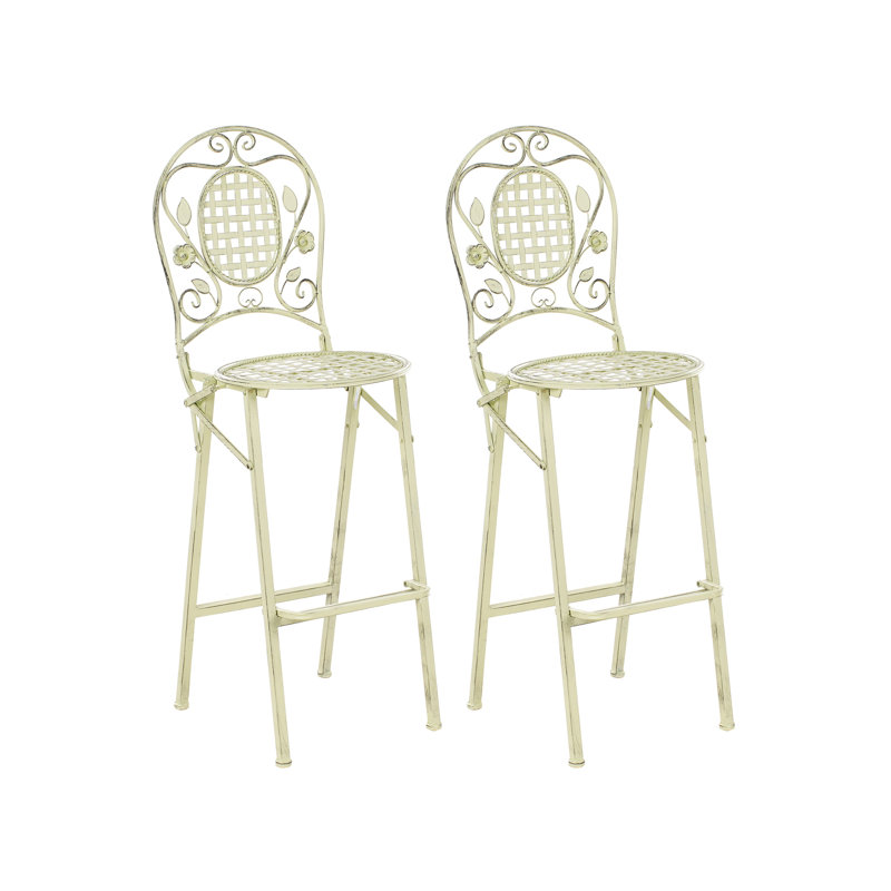 Bivio Lark Manor Bar Set with Iron Frame and Metal Outer Material
