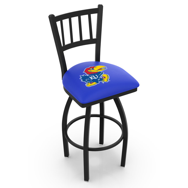 Tabouret de comptoir pivotant de 25 po NCAA, 30 po de hauteur, Kansas