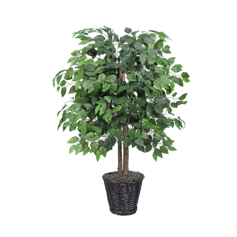 48'' Faux Tree in Wicker/Rattan Basket