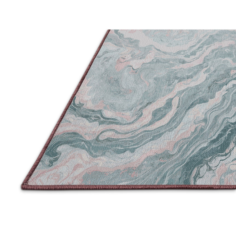 Machine Washable Beige Area Rug, Runner 2' x 5'