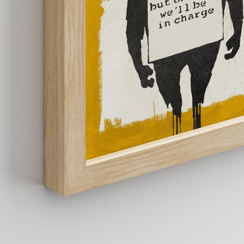 «Banksy Smile Girl Graffiti» sur papier, Naturel, H 16 po x l 12 po
