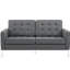 Causeuse rembourrée en tissu Loft-23592994