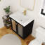 Izaaz 28'' Single Bathroom Vanity with Ceramic Top and Shelf