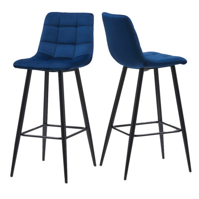 Whitcomb Upholstered Counter Stool with Metal Frame