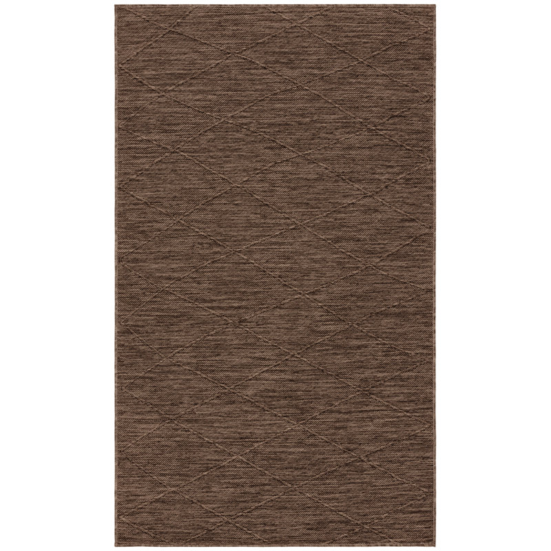 Ingris 2' x 3' Mocha Modern Rug, 2' x 3'
