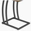 Table d'appoint antique muscade et bronze industriel-1719155523