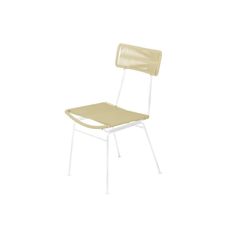 Chaise Hapi, Ivoire / blanc