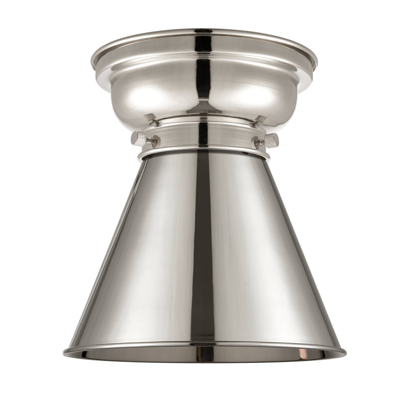 Plafonnier encastré 8 lumières Donovan, Nickel poli, Ampoule DEL 6 watts Vinage