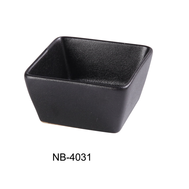 Plat à sauce noir Yanco NB-4031
