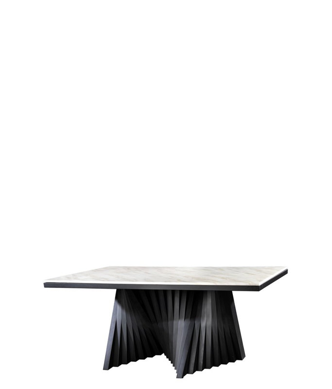 Table de salle à manger rectangulaire Harvin, Noir, H 31,5 po x L 92 po x l 35,5 po