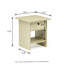 Ensemble de 2 tables de chevet modernes en bois avec tiroir et tablette 15,5 po x 15,5 po x 17,8 po-1624188734-1624188730