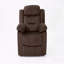 Fauteuil inclinable manuel moderne en cuir avec accoudoirs et dossier rembourrés de 1 pièce