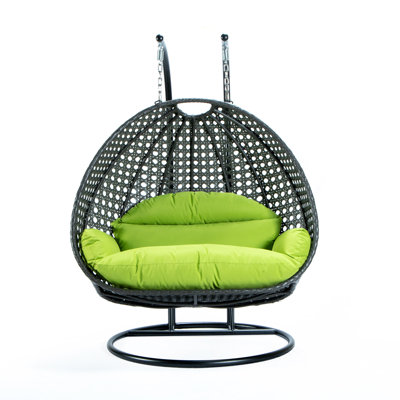 Fauteuil d'œuf d'extérieur pour 2 personnes avec support Samaira