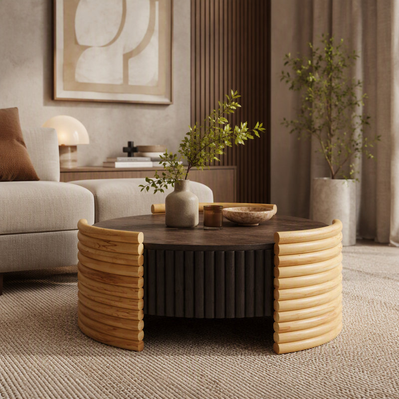 Table basse 31,50 "Modern, Marron foncé