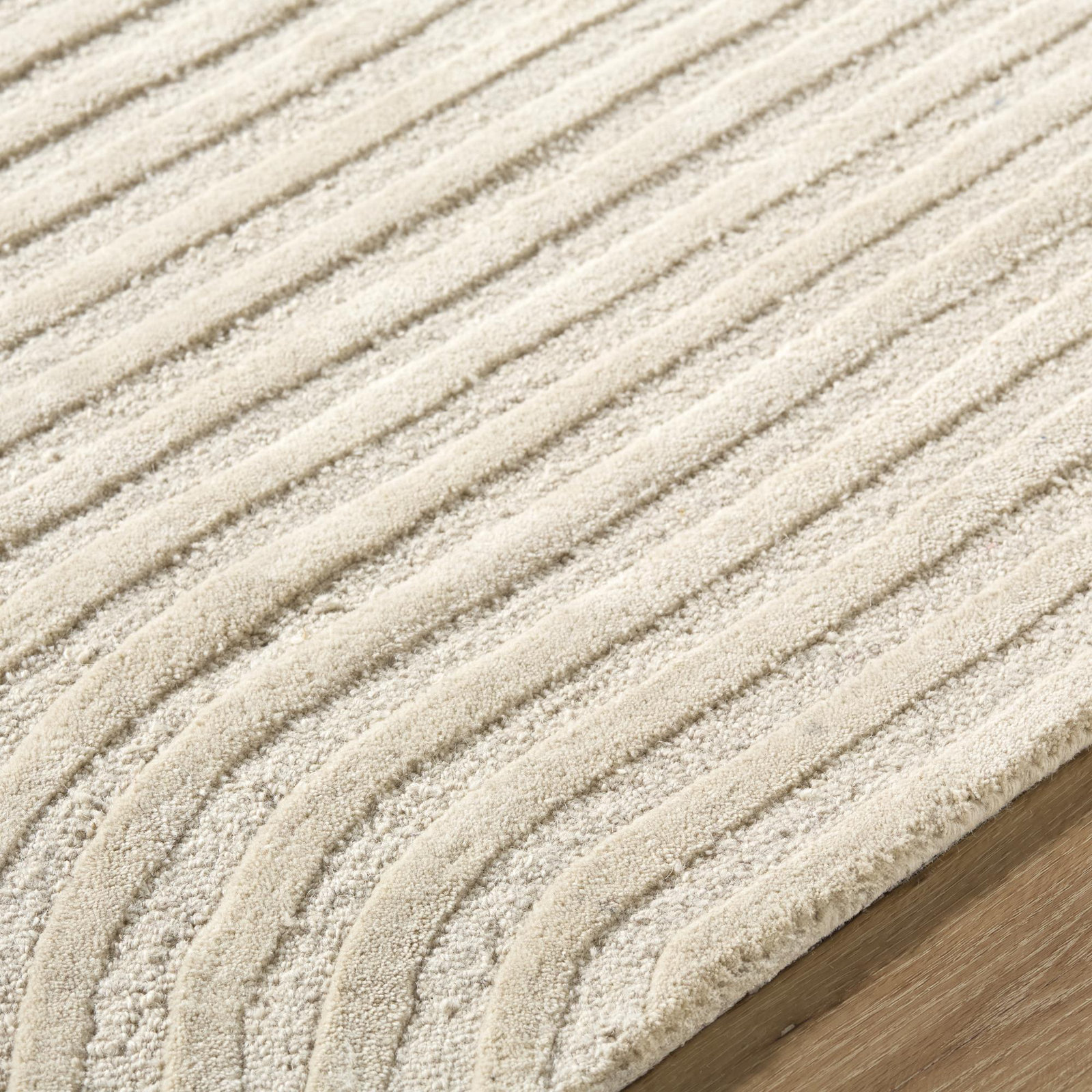 Polk Hand-Tufted Striped Rug, Rectangle 2' x 3'