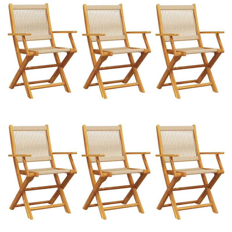 Mirmande Patio Dining Accent Chair, Beige