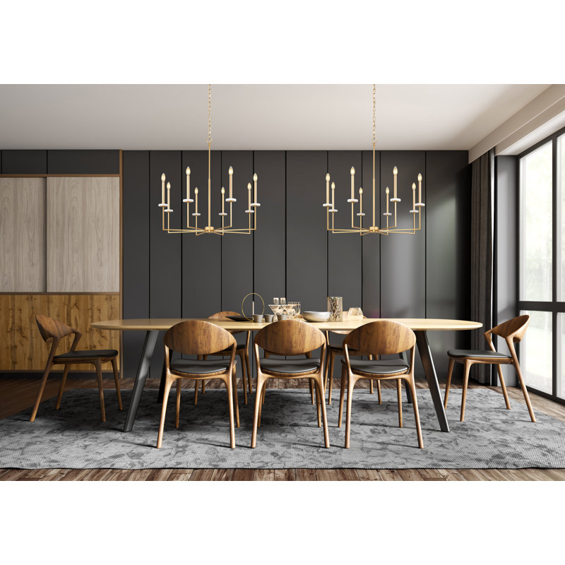 Lustre 8 lumières Parrish Mordern, Mordern Gold