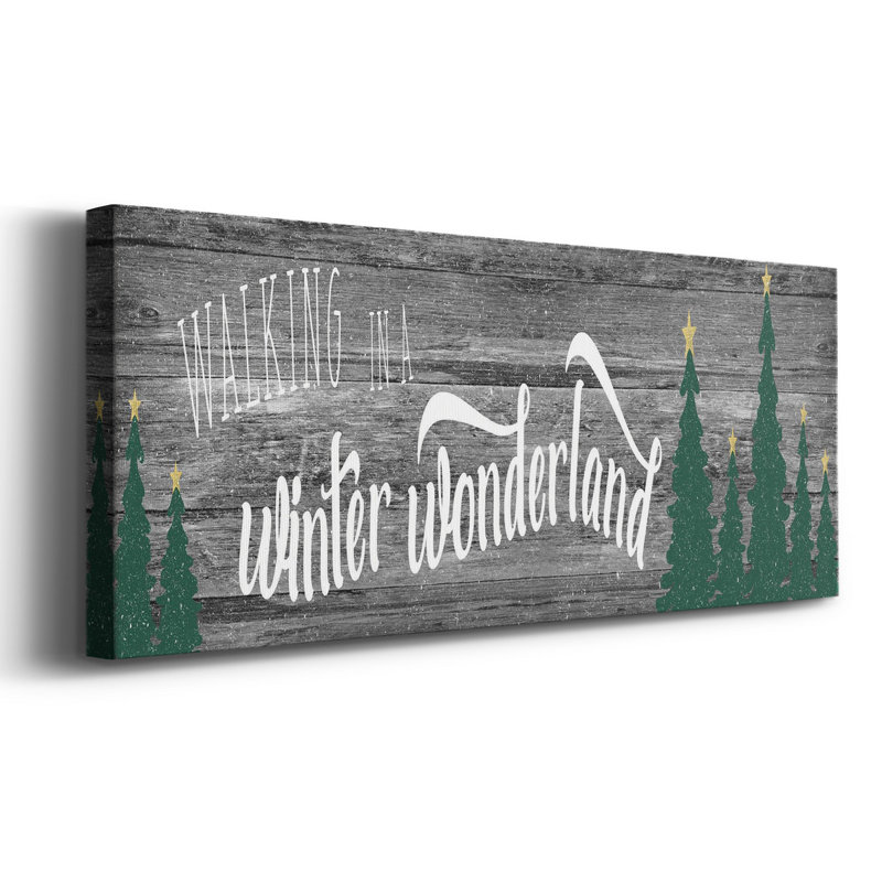 Winter Wonderland - reproduction sur toile tendue, H 50 po x l 20 po x P 1 po