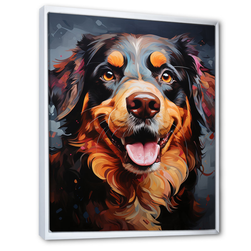 Bernese Mountain Majesty I sur toile, H 32 po x l 16 po x P 1 po, Cadre flottant blanc