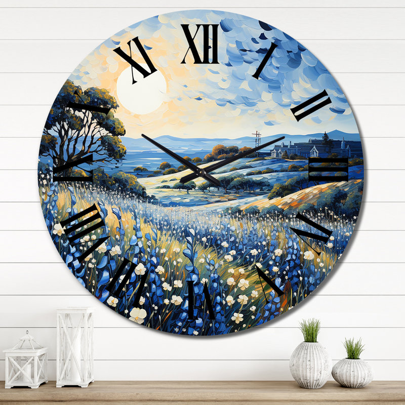 Horloge murale en métal Lakeside, Très grand