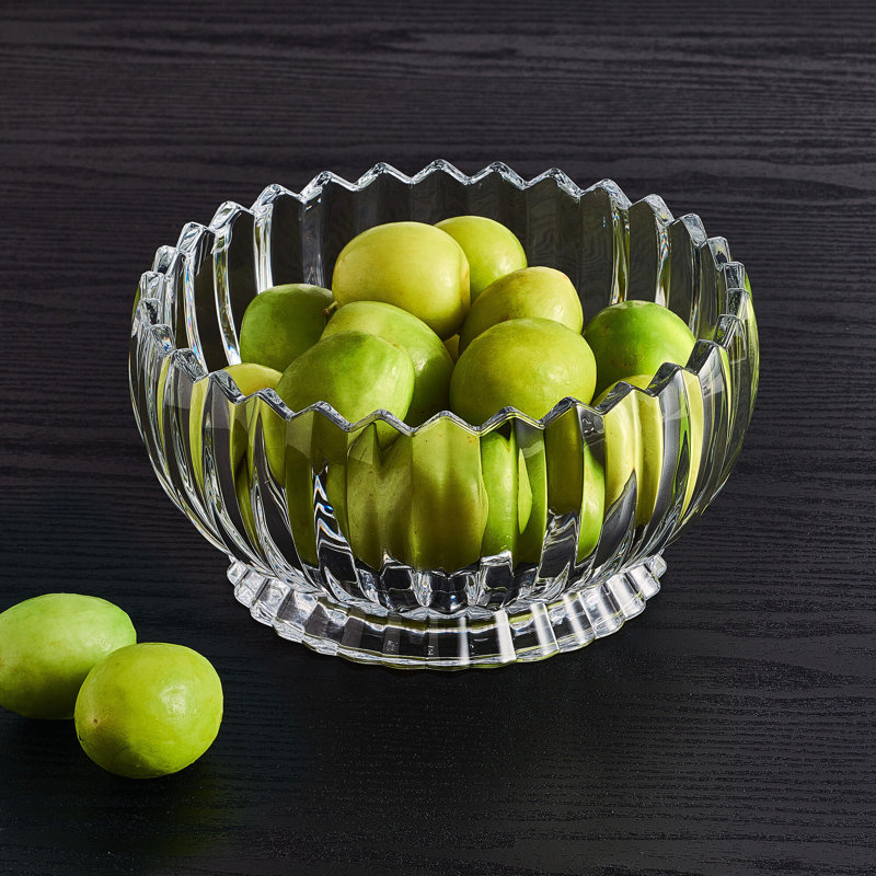 Estate 9 in. Decorative Footed Glass Bowl