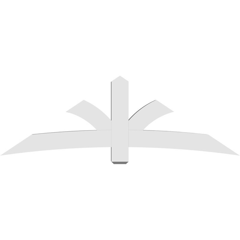Support pour pignon Davenport, H 28 po x l 84 po (pas: 8/12), P 6 po x F 6 po, PVC