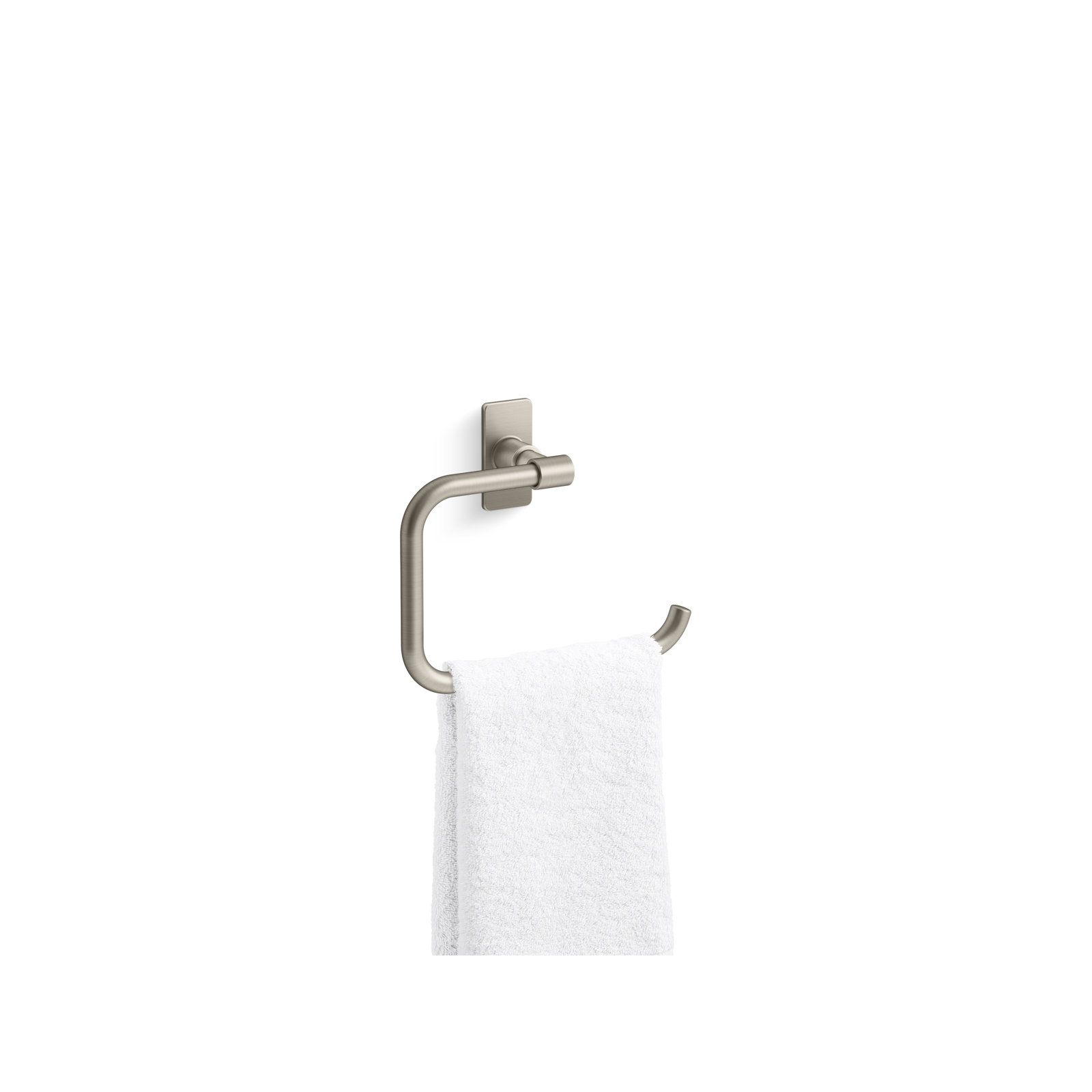 Castia by Studio McGee Towel Ring, Vibrant Brushed Nickel