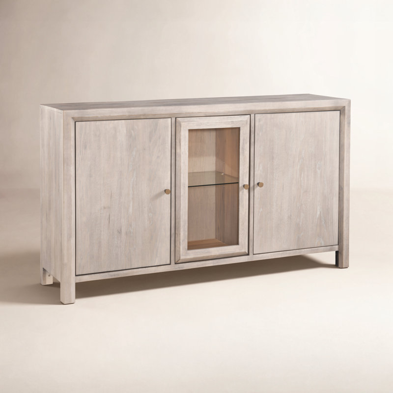 Como 60" W Solid Wood Sideboard