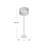 62 Inch Two-Tone Floor Lamp Fabric Drum Shade Matte Black Polished Nickel Contemporary Olie-1193339204