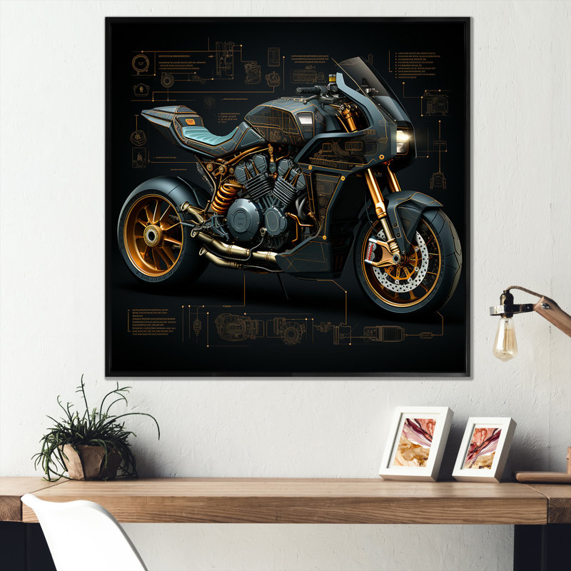 Classic Lavish, impression sur toile, Cadre flottant noir, H 36 po x l 36 po x P 1,5 po