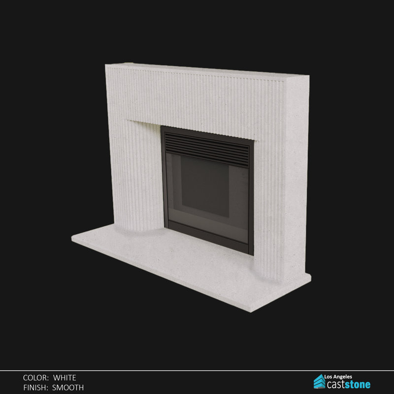 Valencia Fireplace Surround, White Smooth