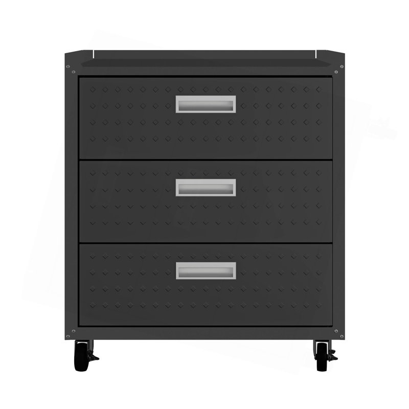 Armoire de garage roulante gris anthracite, Gris anthracite