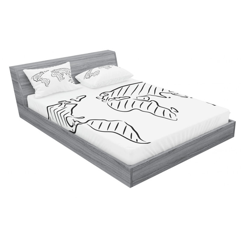 Microfiber Sheet Set, Full Sheet Set with Fitted Sheet