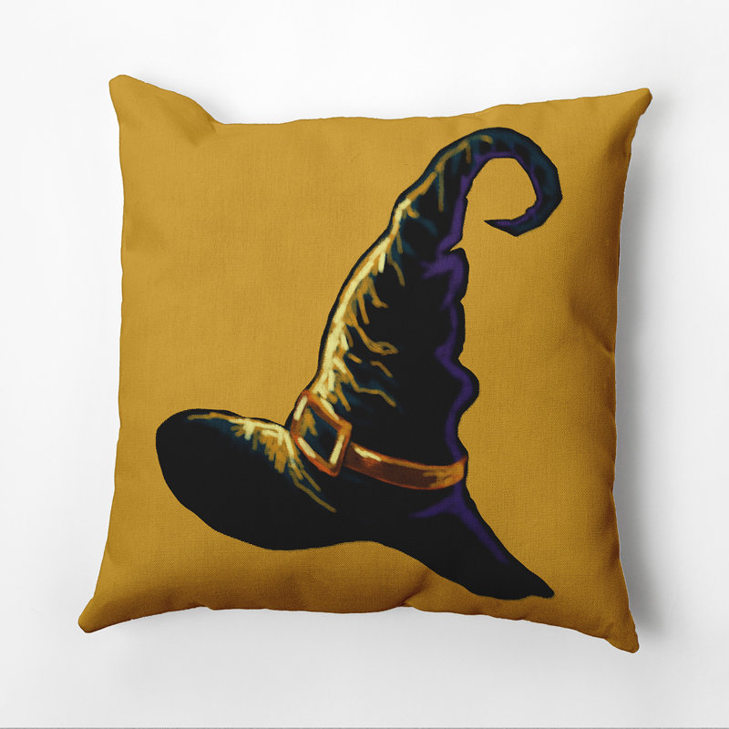 Reversible Throw Pillow,  16"x16", Gold