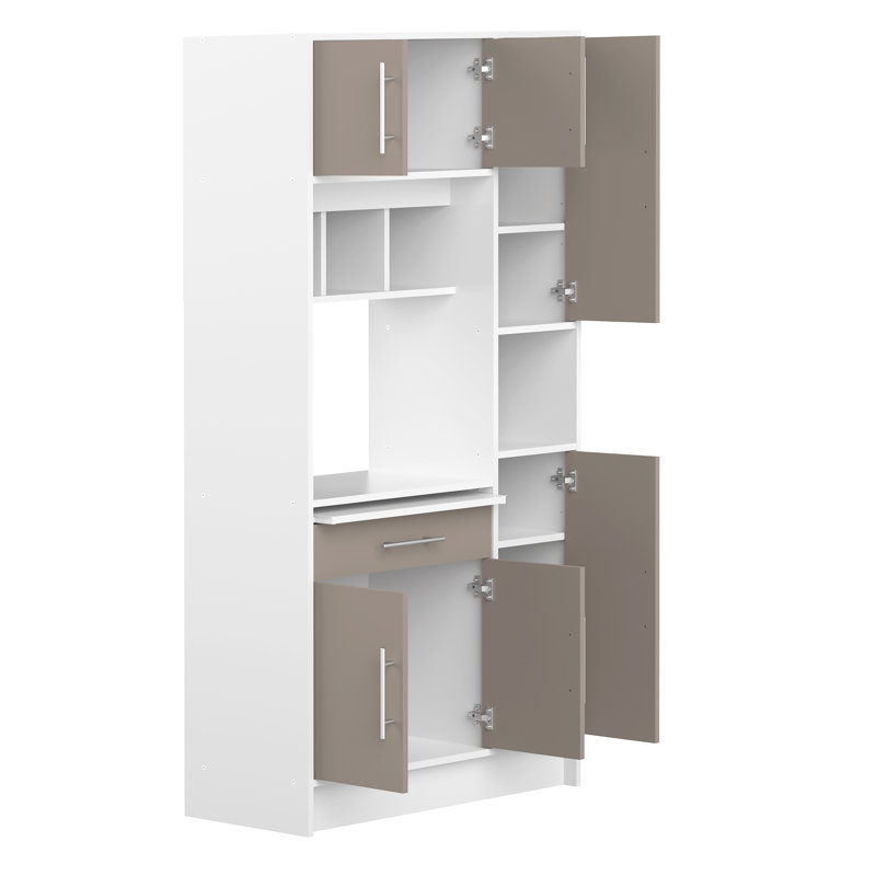 Seyma 457.71cm Kitchen Pantry, Taupe