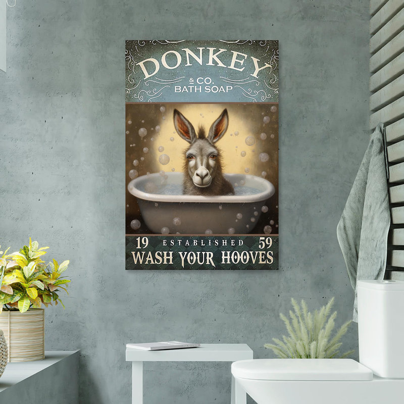 Savon de bain Donkey, H 36 po x l 24 po x P 1,25 po